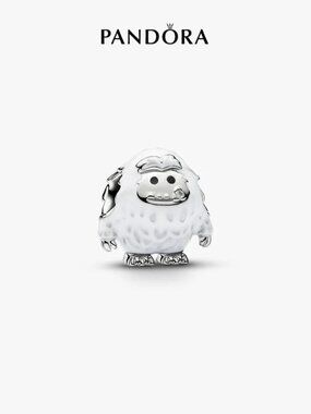 Pandora Snowy Yeti Charm, Platinum Plated